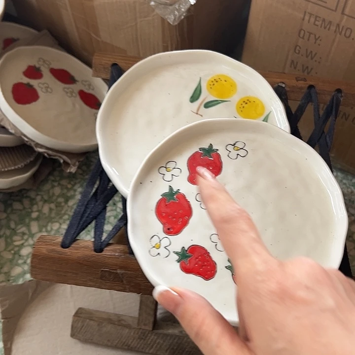 瓷片全部瑕疵商品草莓即便橘子