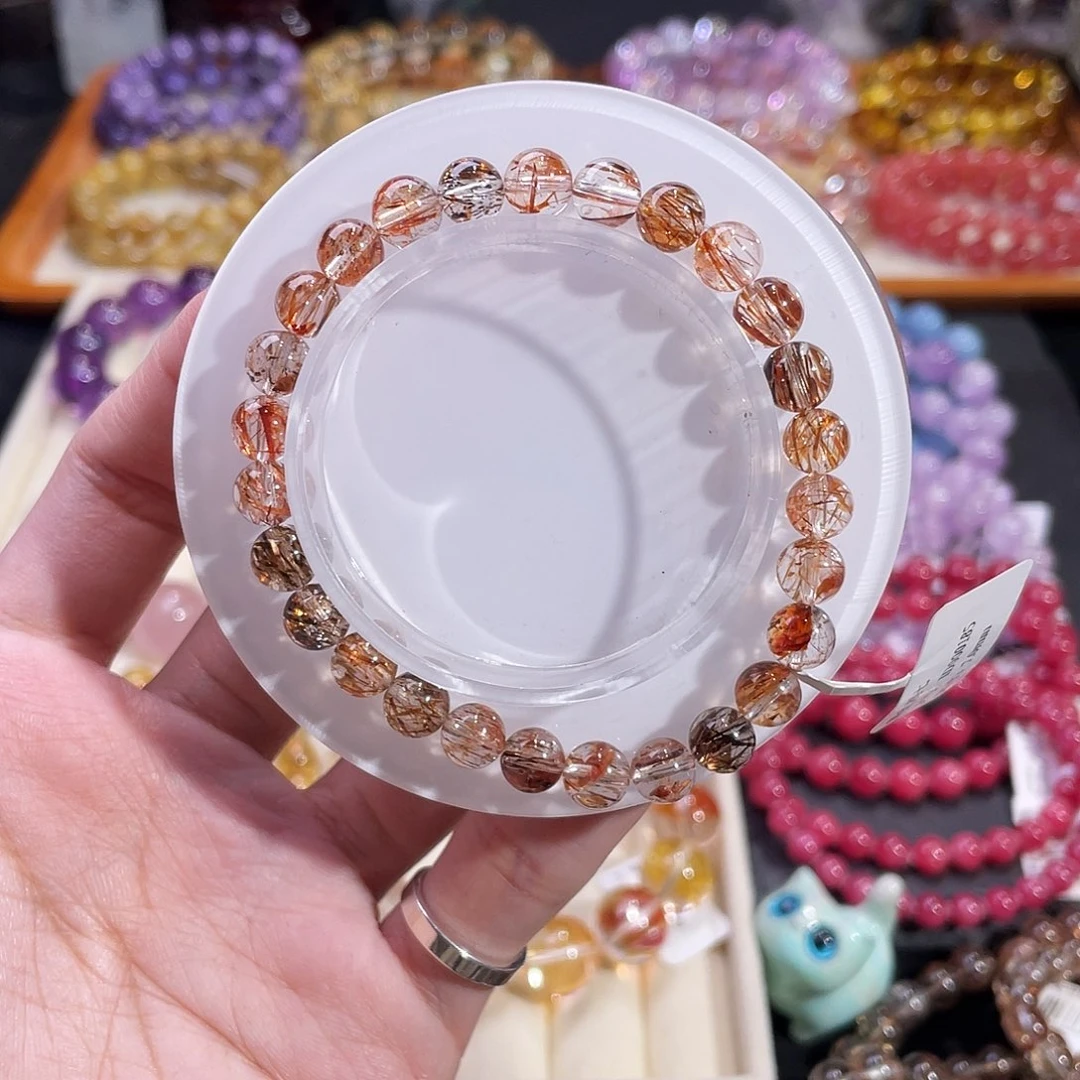 未镶嵌手链水晶黑金超七7