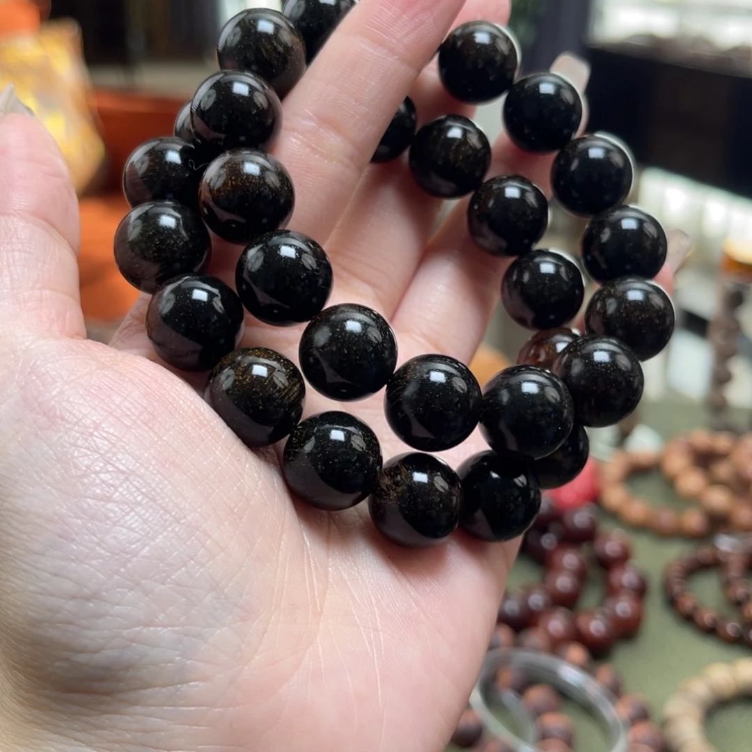 贡木手串/手链1.5墨绿贡木899