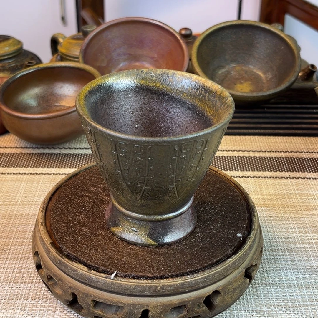 茶壶紫砂底槽清柴烧150cc