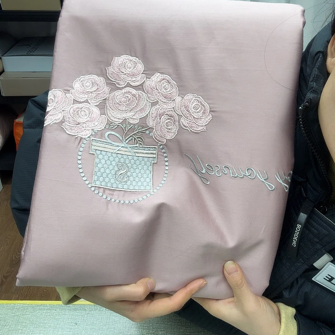 柞蚕丝貂毛羽绒标准高货特价四件套