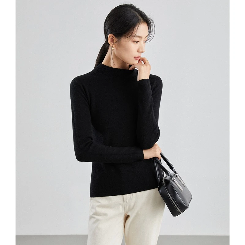 【宠粉专属】发热再升级~绵羊毛半高领弹力显瘦打底衫8444091【珮珮】