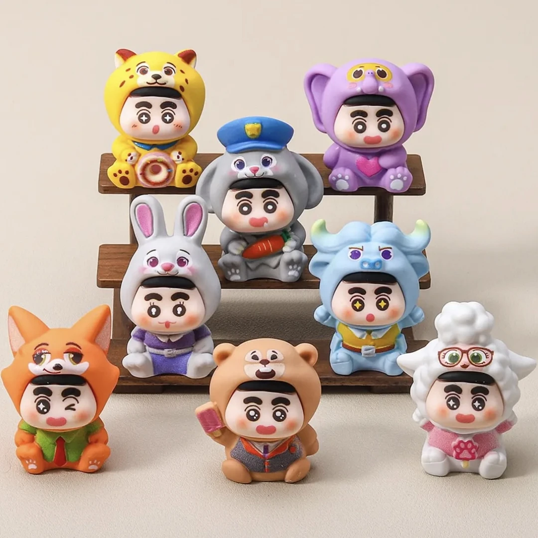 【直播拆】疯狂动物城小新 手感漆可爱实色创意树脂diy网红摆件