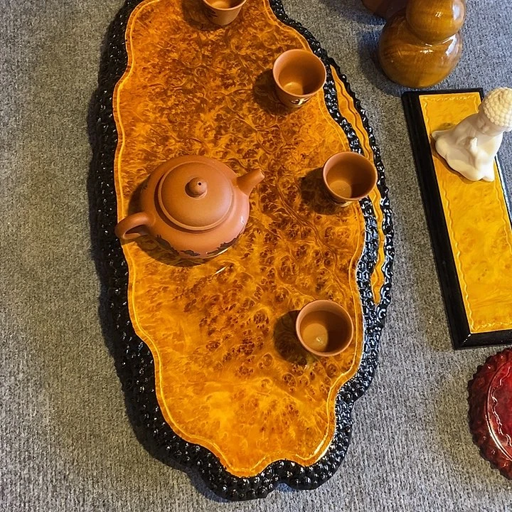 黄金樟干泡茶盘 59 29 2