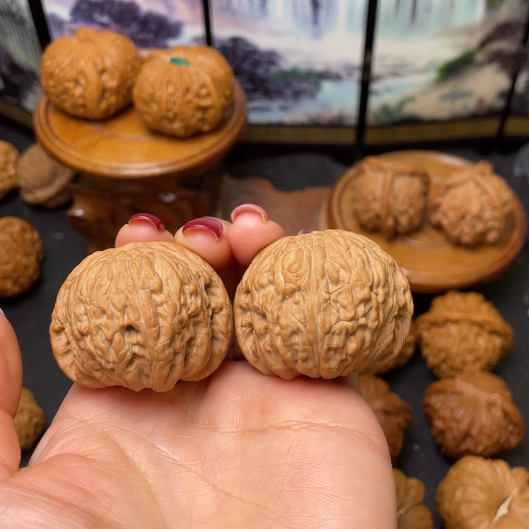 把件文玩核桃41全泥鳅背