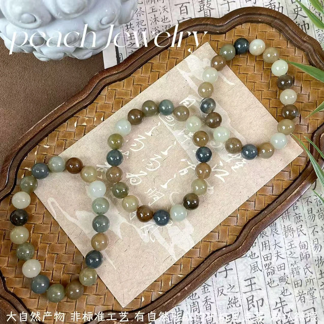 《楼兰客》楼兰色和田玉手链 WQ01 多样性发一颜色微差