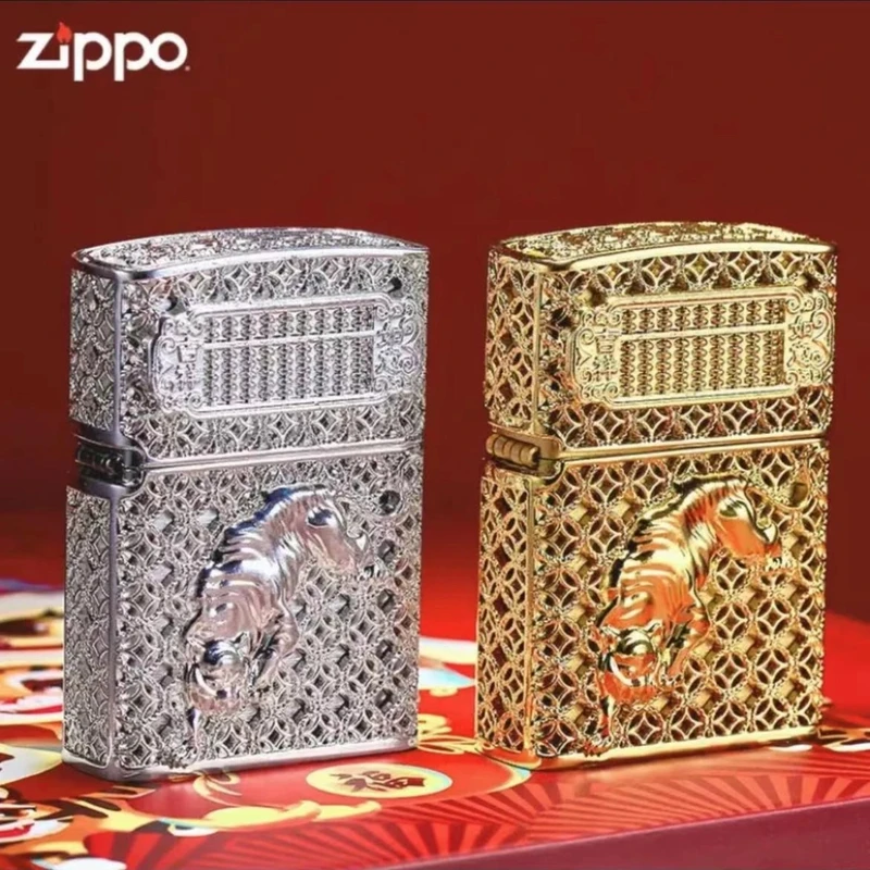 ZIPPO打火机/DIY-花丝-虎虎生威-虎年礼物-礼盒装DY9902TJ【林子】