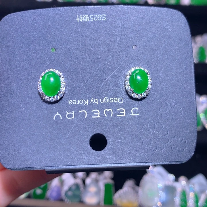 【闪购商品】颈饰银S925镶嵌翡翠天然翡翠