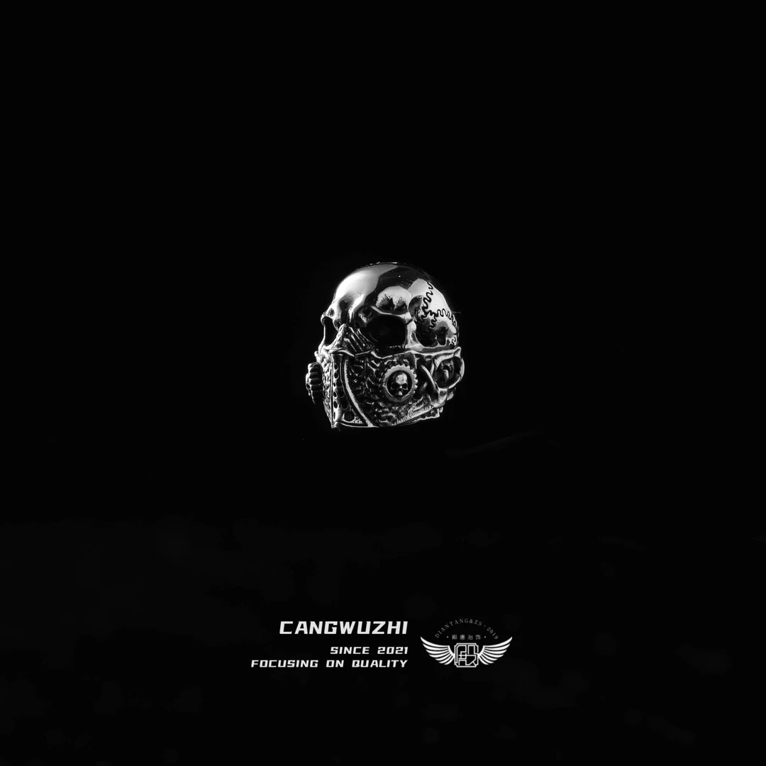 【藏物志】唐鑫 無言 银版 口罩骷髅 配饰