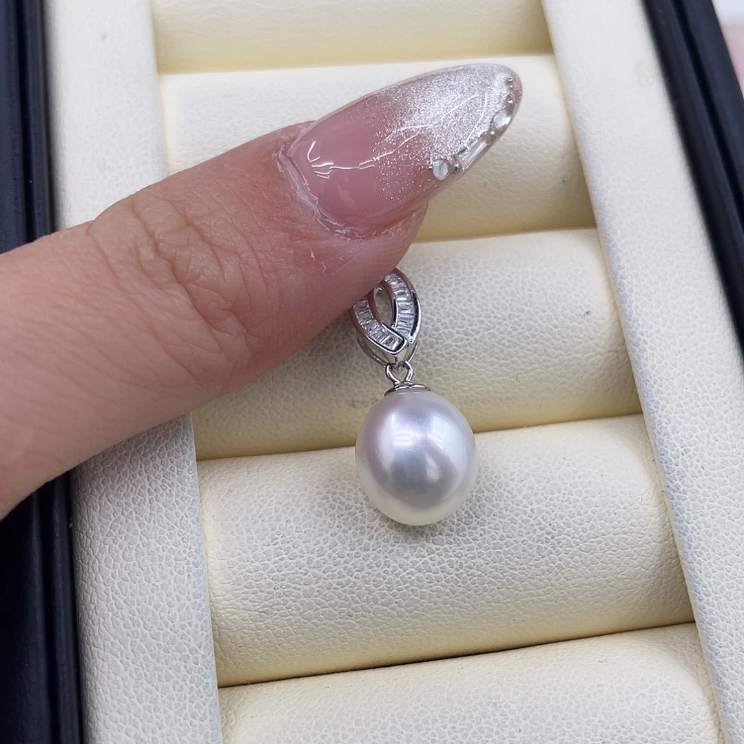 海水珍珠银S925镶嵌颈饰