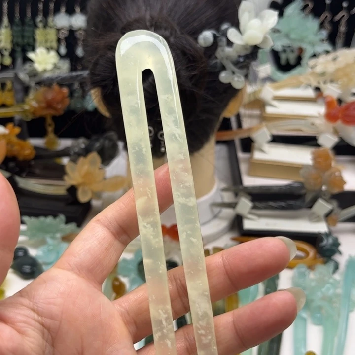 岫玉合金发簪发簪