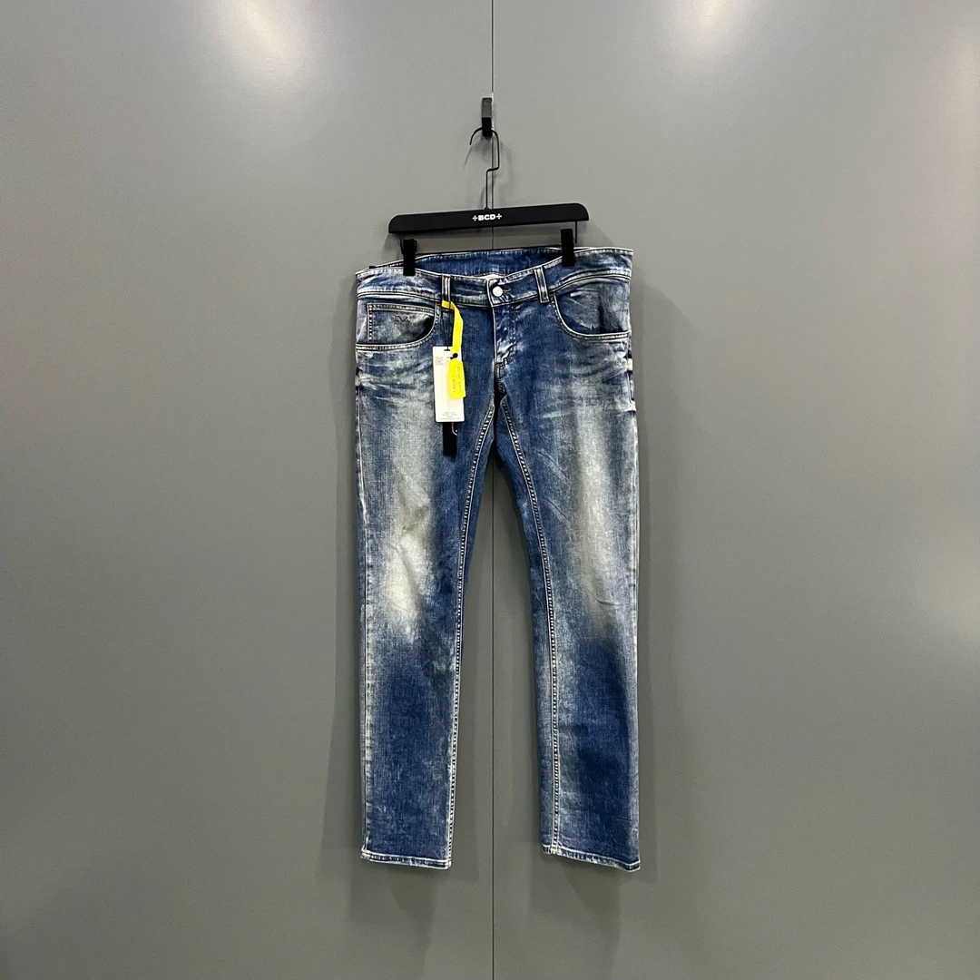 95新 GIORGIO ARMANI/阿玛尼 jp922 305613  漂白水洗牛仔裤 34码