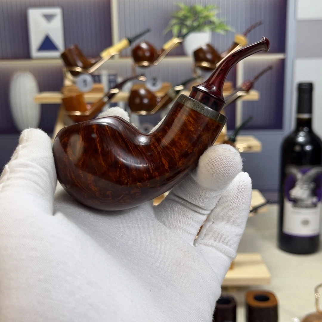 逍***游石楠木手工斗烟斗