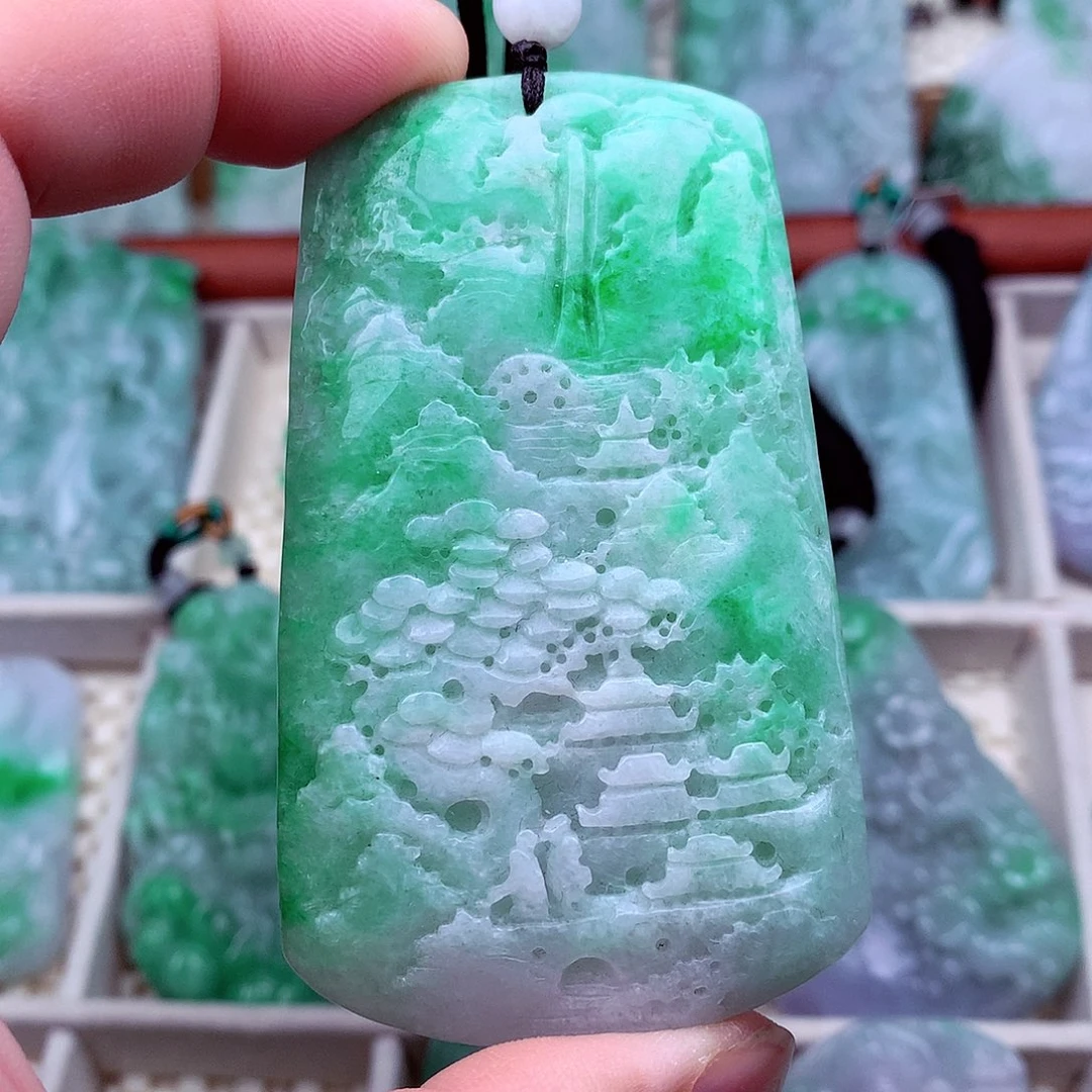 翡翠未镶嵌吊坠(不含链)