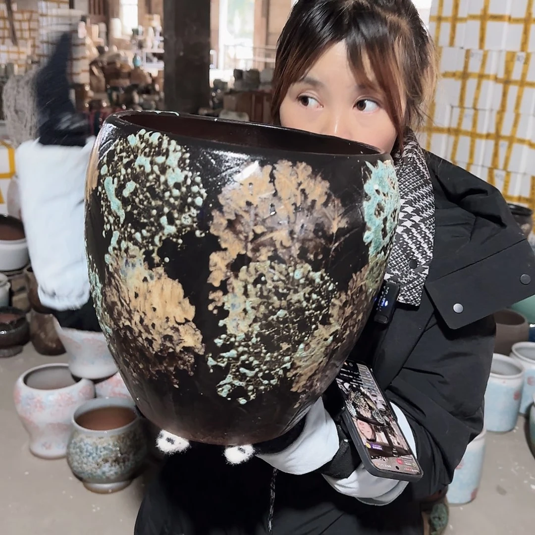 王嫂花盆1214-187高27口25