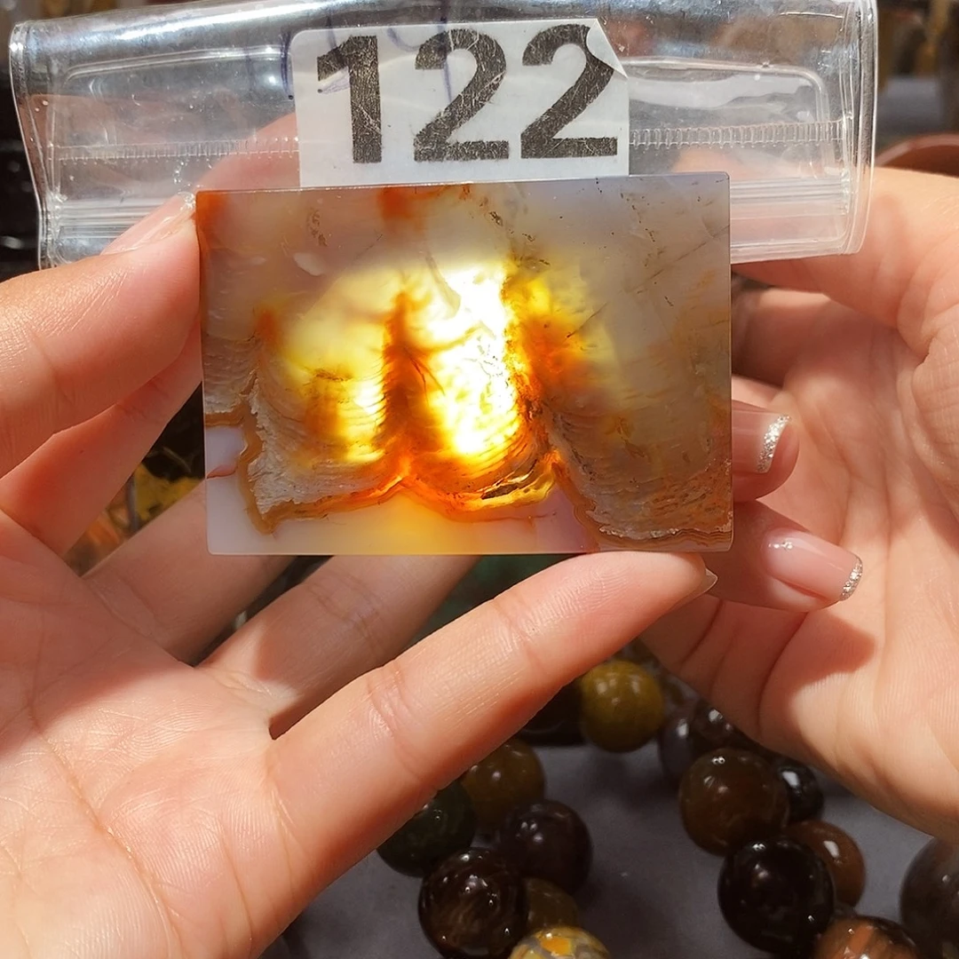 硅化玉天然北票硅化玉吊坠未镶嵌