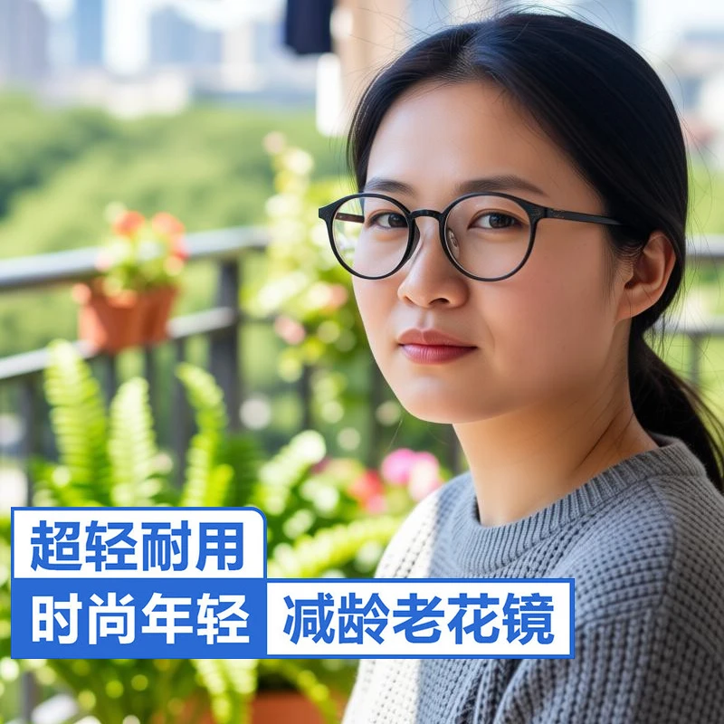 50到60岁中老年人便携老花镜时尚高档年轻护目防蓝光高清眼镜新款