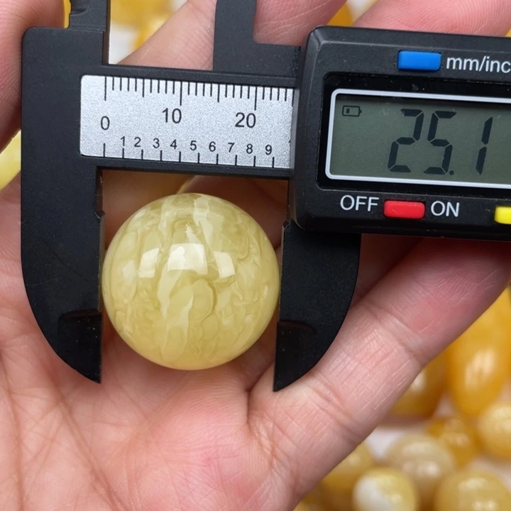 裸石蜜蜡未镶嵌蜜蜡圆珠