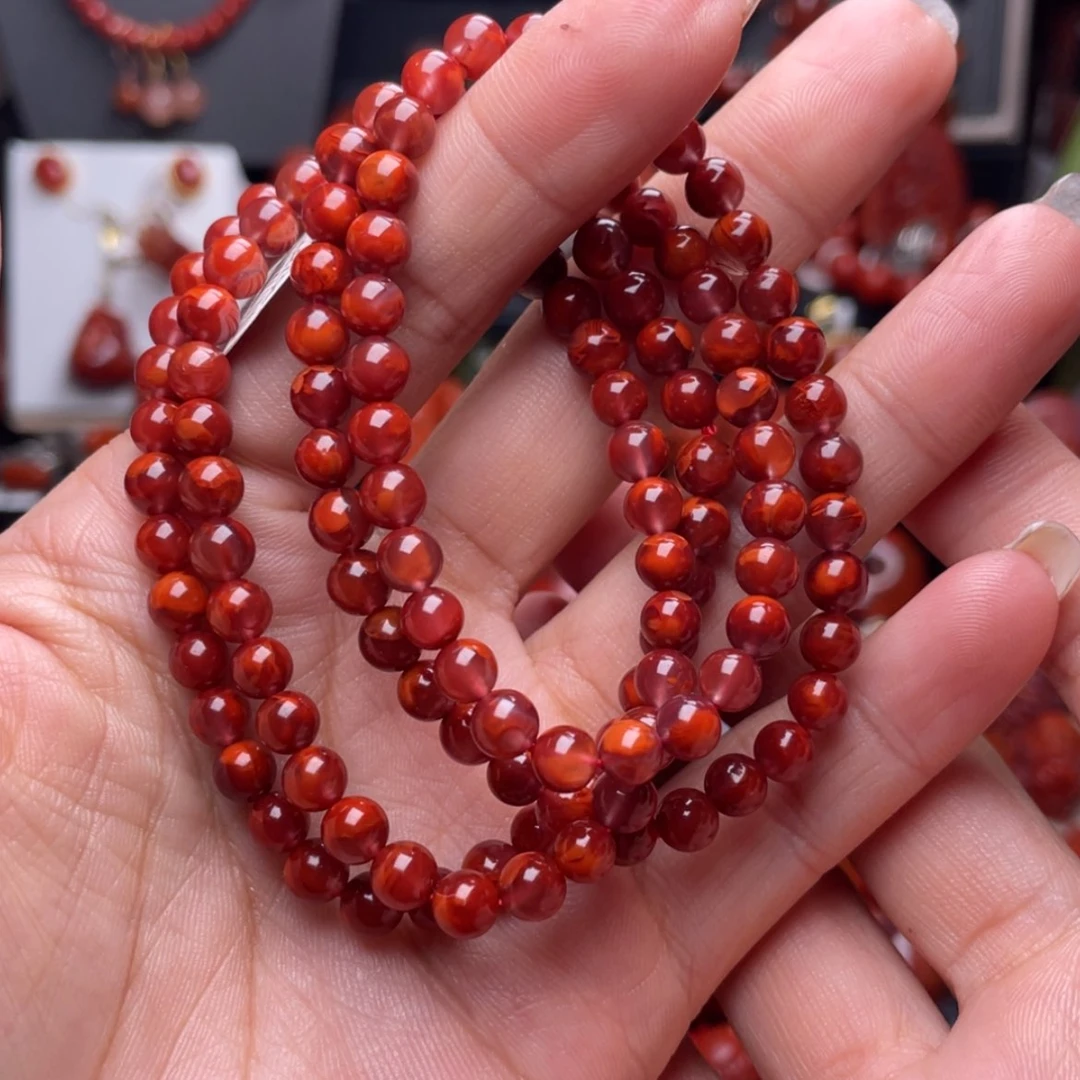 【闪购商品】南红玛瑙佛珠未镶嵌一***?