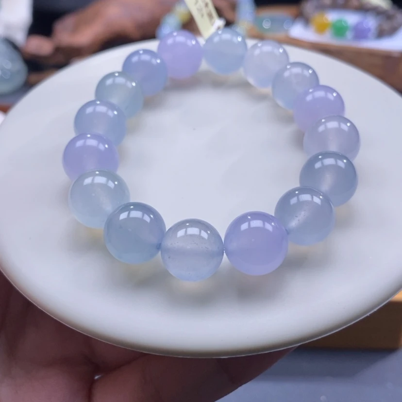 【闪购商品】未镶嵌手串翡翠冰马卡龙手串卡12+