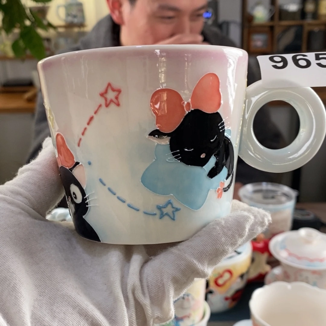 瓷片景德镇釉下彩手绘