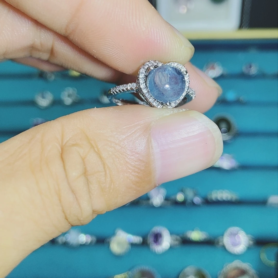 【闪购商品】海蓝宝石戒圈未镶嵌