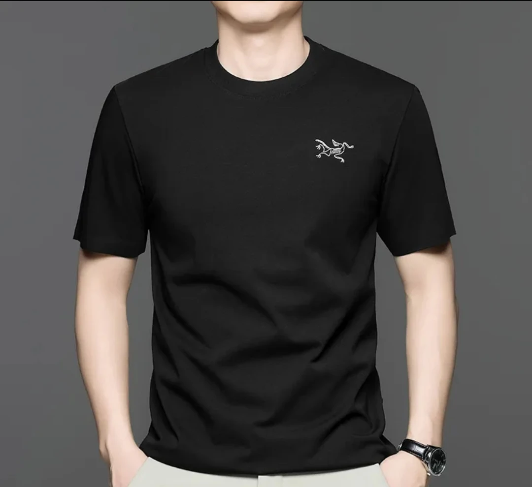 【8】【奥莱撤柜】 重工刺绣  银茑短袖 男女同款{发正标}