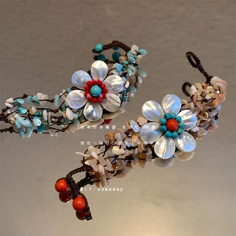 合金贝壳手链 小众百搭气质时尚夸张甜美夸张度假风个性手链10999