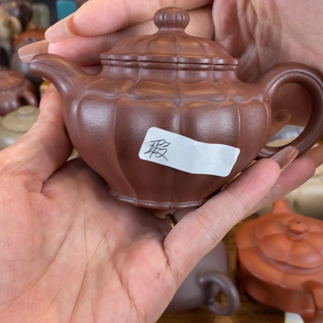 S***壹茶壶紫砂原矿泥料手工壶直播间