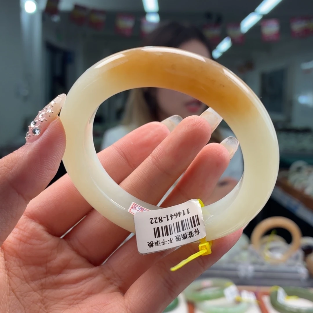 和田玉手镯未镶嵌5354