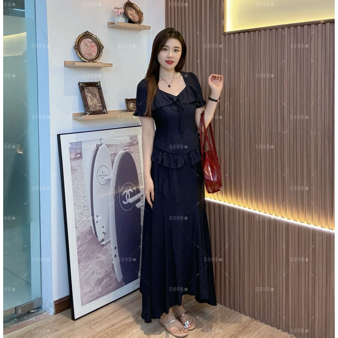 花老爷夏季新款拼接不规则精致上衣HLY3358