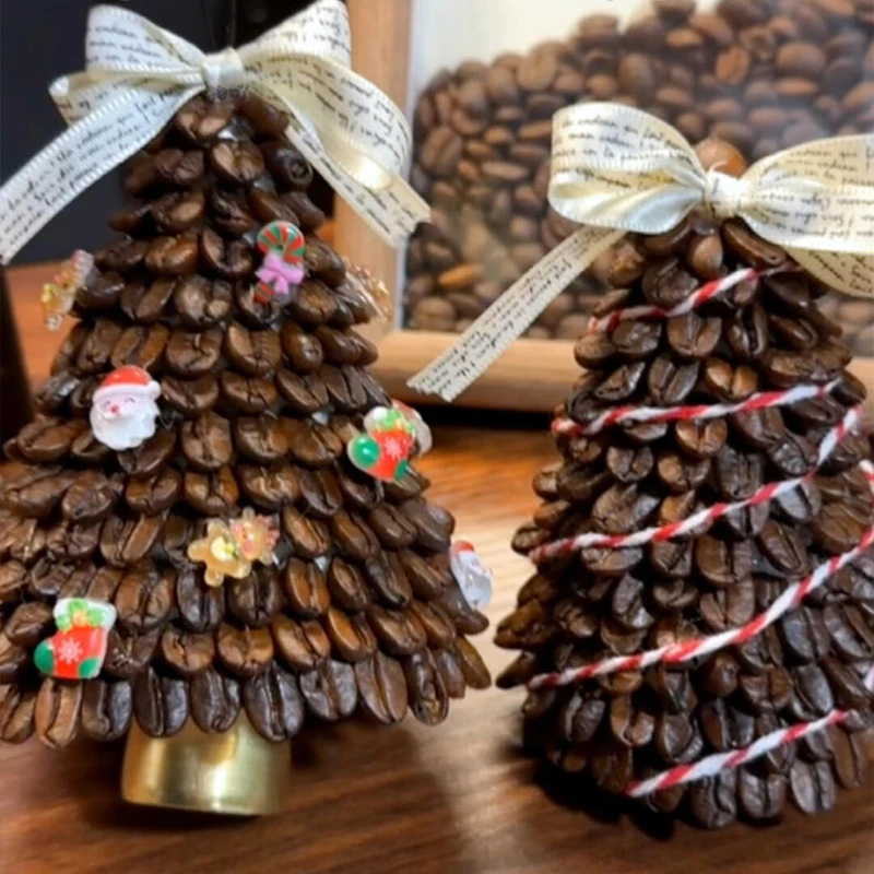 咖啡豆圣诞树挂件diy圣诞节装饰材料包创意实用摆件圣诞节礼物