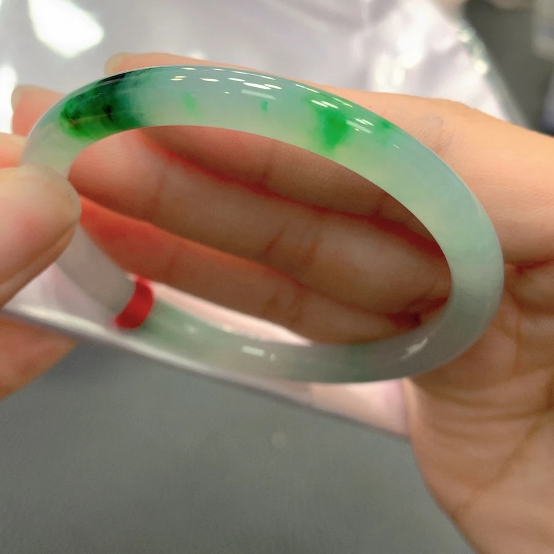 翡翠未镶嵌手镯美人条