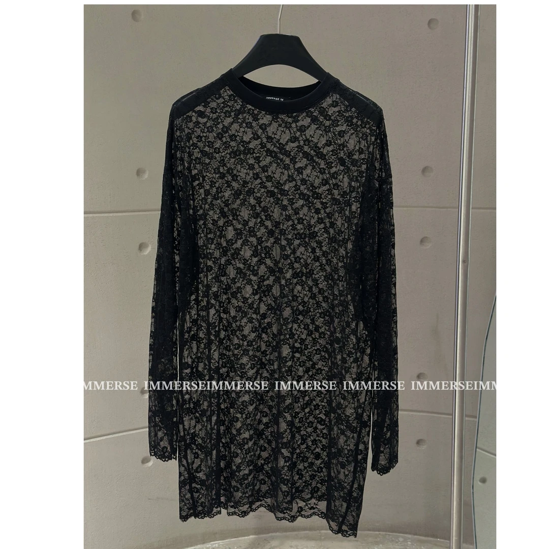 IMMERSE IM自现款蕾丝长袖T408
