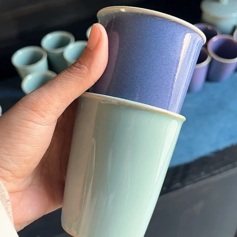 壶汝瓷可乐杯防漏