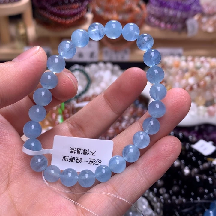 未镶嵌手串水晶7.2海蓝宝