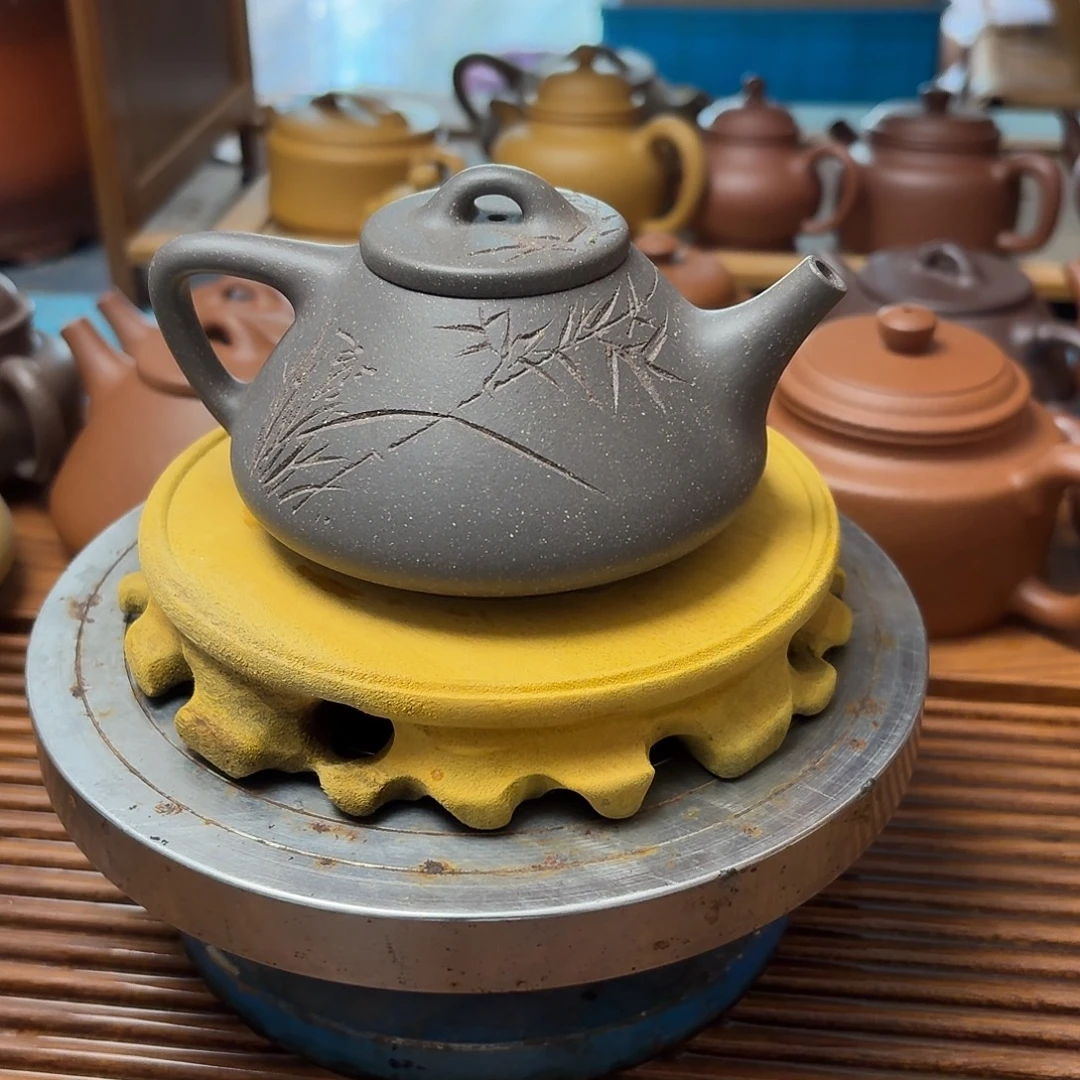 茶壶紫砂半手工制作