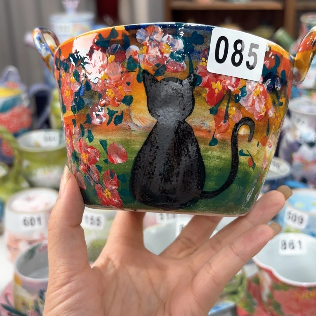 景德镇手绘高温釉下彩陶瓷茶具