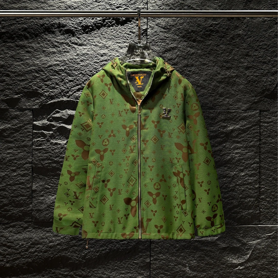 CB-K83-春秋季百搭老花拉链外套男女同款