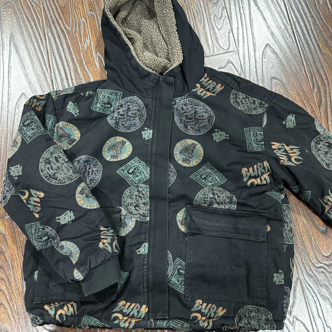 25114冬季新款双面双穿牛仔外套