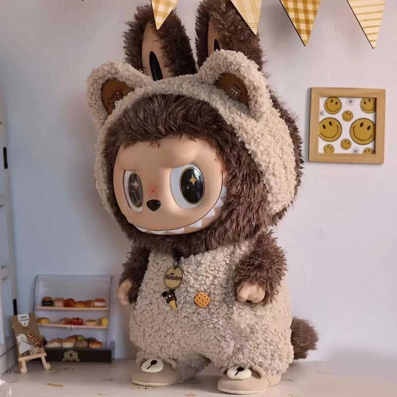 LABUBU新款娃衣Zimomo大天使娃衣58cm毛绒公仔大首领衣服人偶服圈