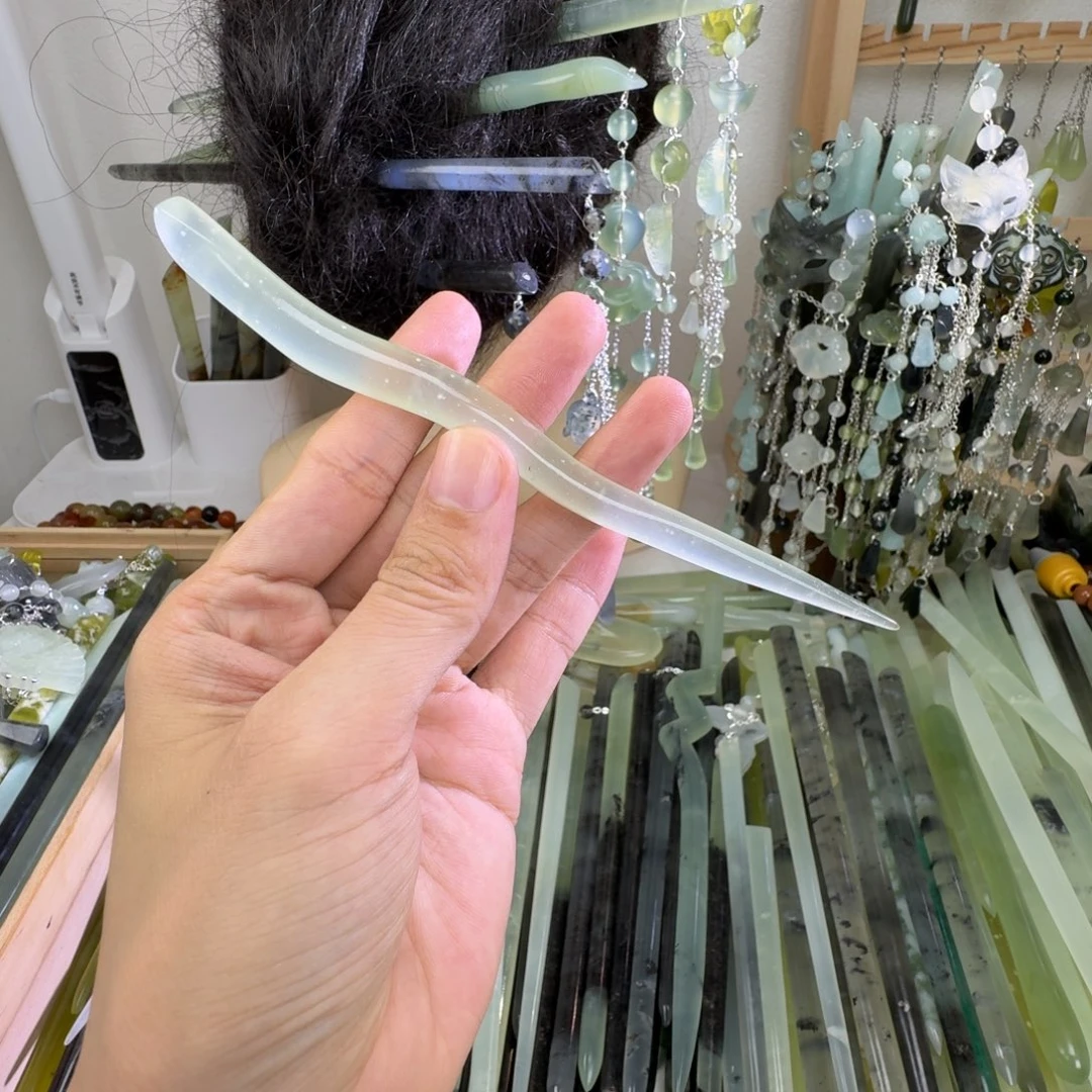 未镶嵌蛇纹石玉发饰