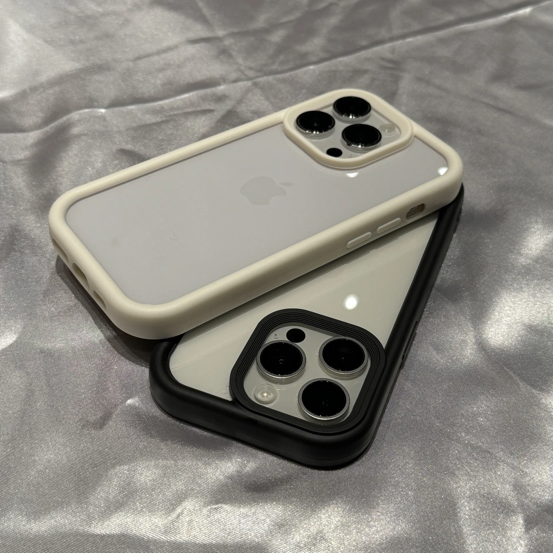 高级简约双层亚克力适用苹果16promax手机壳iPhone15防摔14男女13