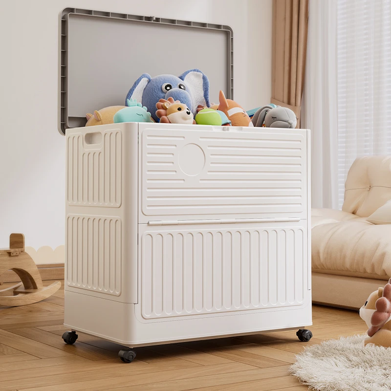 儿童玩具收纳箱衣服收纳箱大容量超大翻盖衣物被子整理神器大号