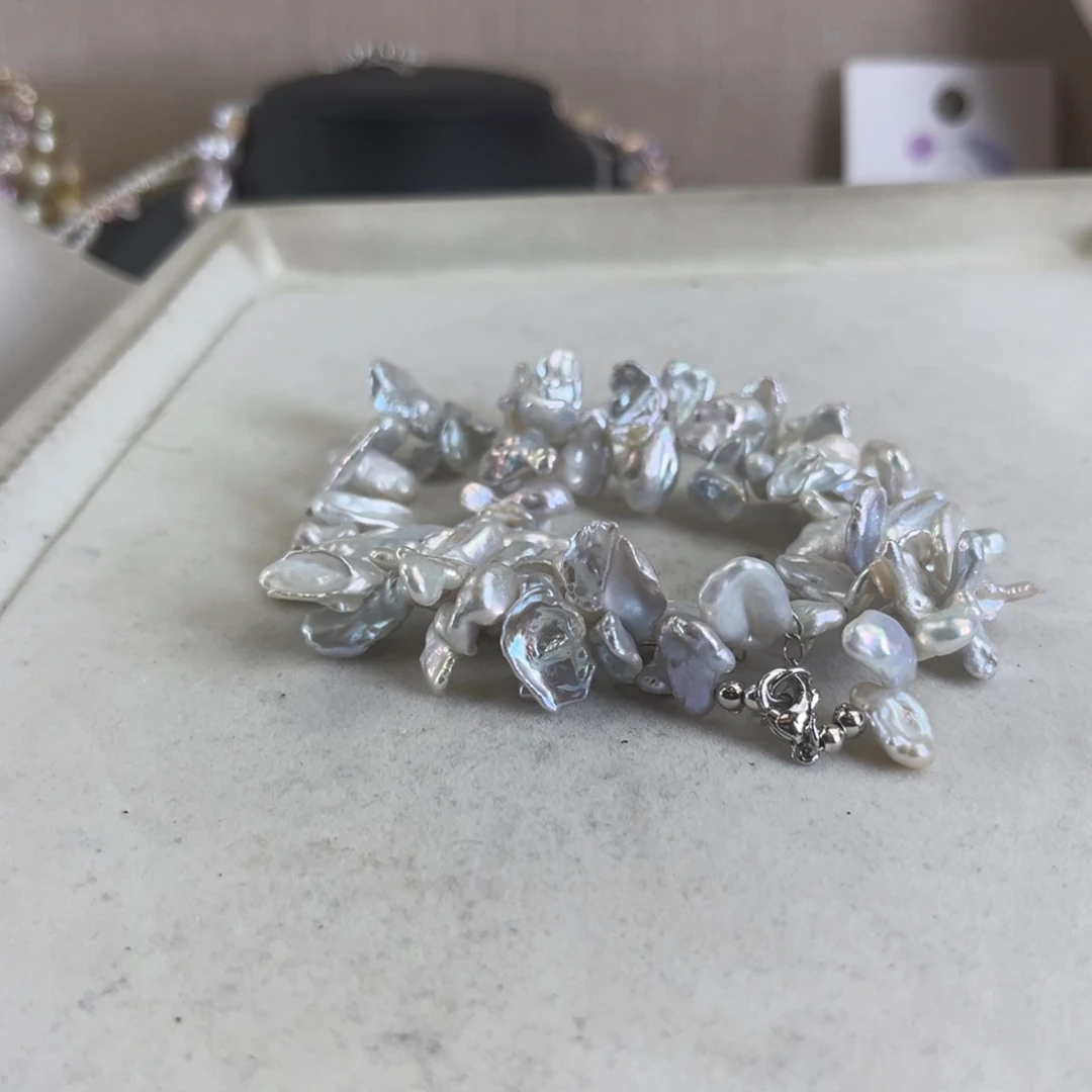 淡水珍珠未镶嵌项链【纯恬】