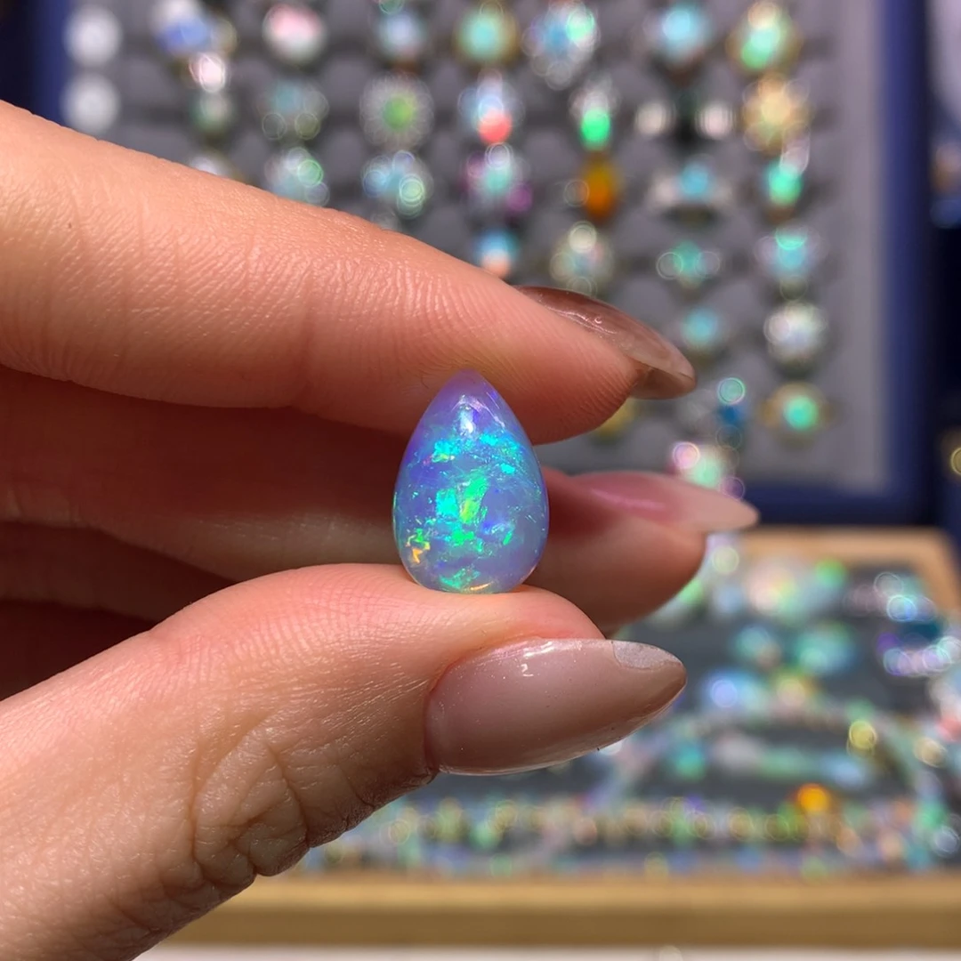 银S925镶嵌欧泊戒指款式，