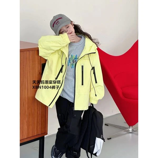 【1004】天天妈2025春季亲子装男女中大童韩版运动工装休闲校服裤