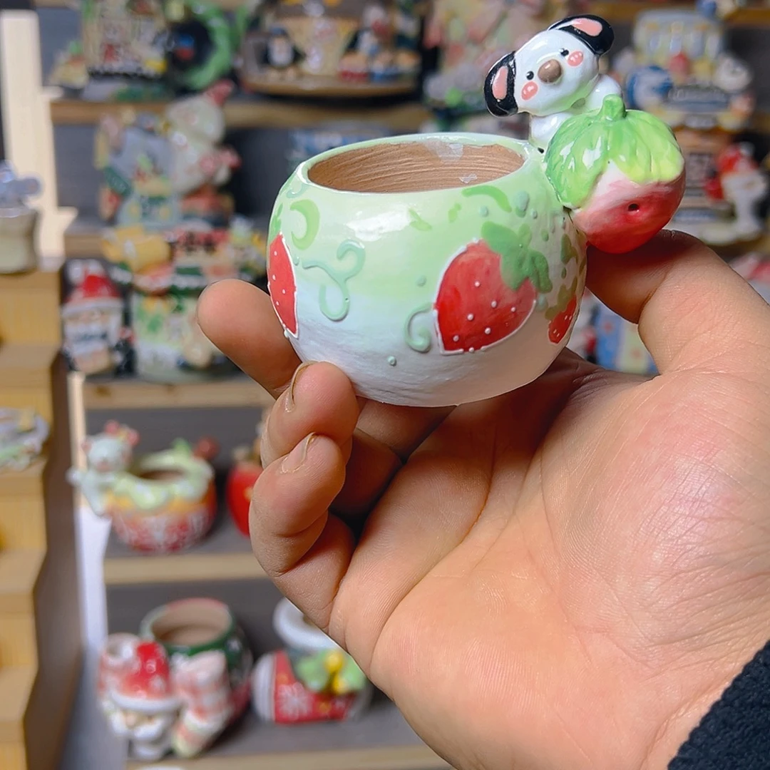 刘***毛老梧家的手工多肉花盆