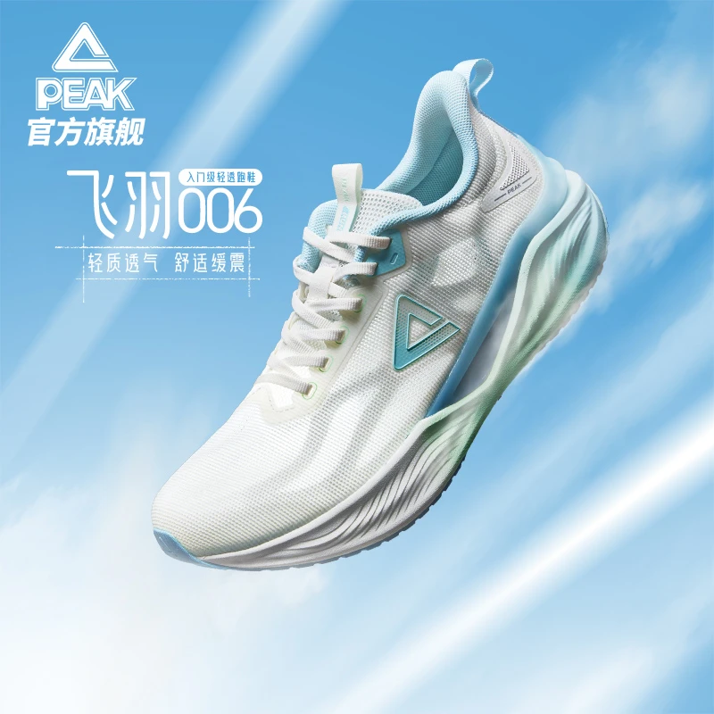 匹克态极飞羽006跑步鞋男女网面减震透气运动鞋女中考体测训练鞋