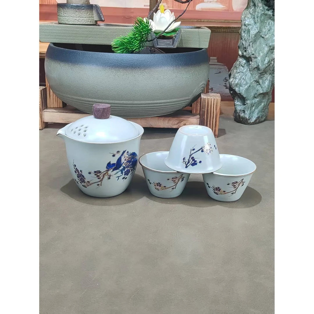 变色喜上眉梢旅行茶具H124